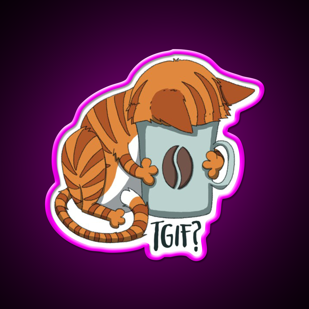 Tgif Cafe Led Neon Sign Espresso Bar Art Rgb Color