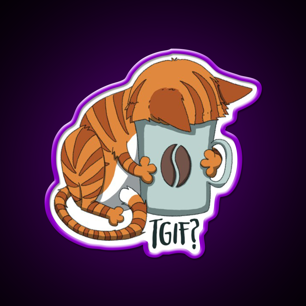 Tgif Cafe Led Neon Sign Espresso Bar Art Rgb Color