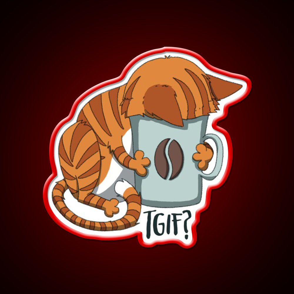 Tgif Cafe Led Neon Sign Espresso Bar Art Rgb Color