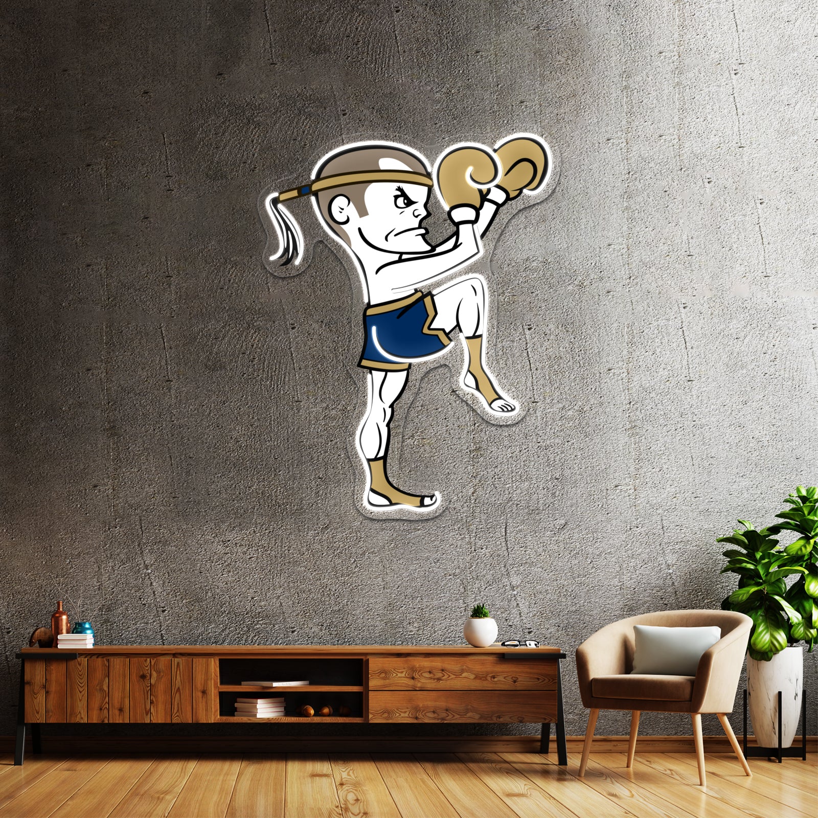 Thai Fightin Artwork Neon Signs For Sale | Shineneon