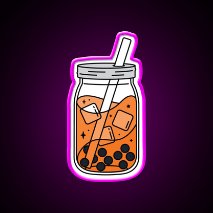 Thai Tea Boba Snack Food Led Neon Sign Rgb Color - Shineneon