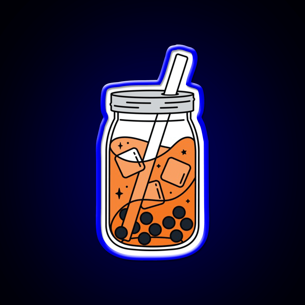 Thai Tea Boba Snack Food Led Neon Sign Rgb Color - Shineneon