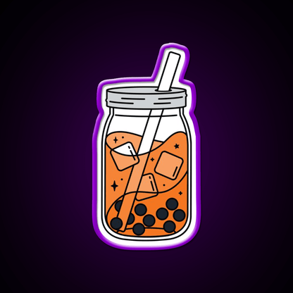Thai Tea Boba Snack Food Led Neon Sign Rgb Color - Shineneon