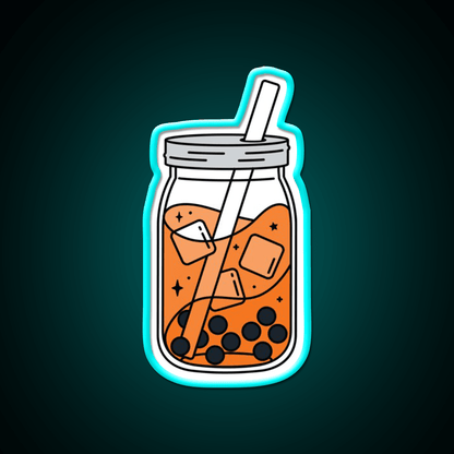 Thai Tea Boba Snack Food Led Neon Sign Rgb Color - Shineneon