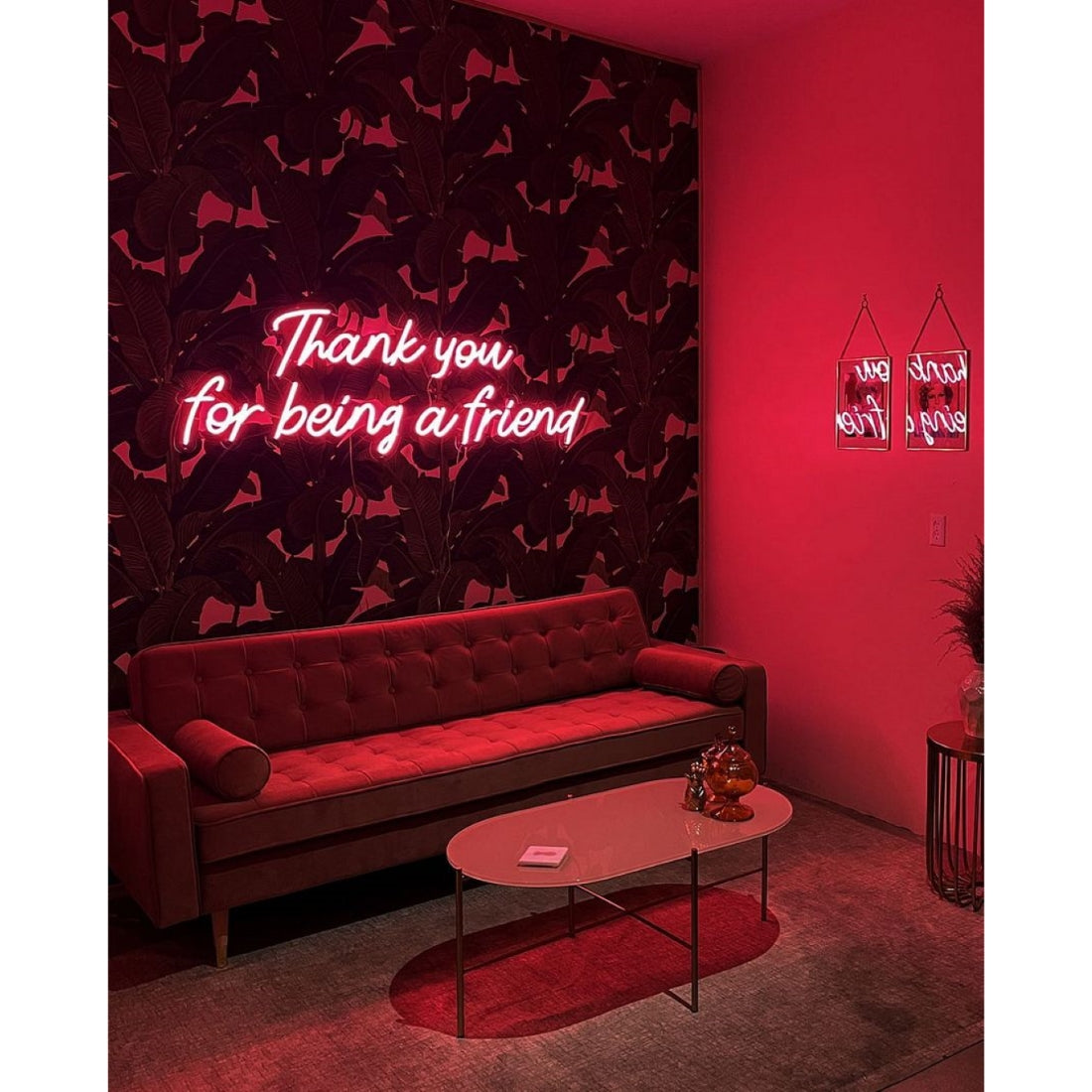 Thank You For Being A Friend Led Sign Business Neon Sign