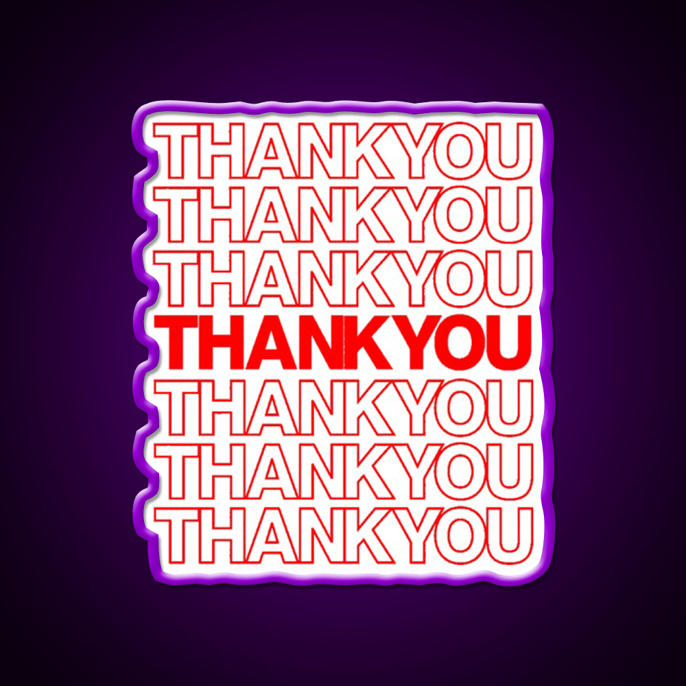 Thank You Led Neon Sign Chinese Food Rgb Color - Shineneon