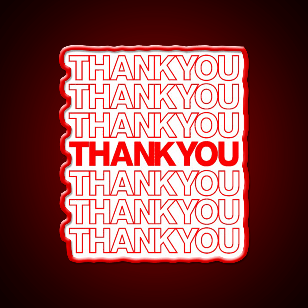 Thank You Led Neon Sign Chinese Food Rgb Color - Shineneon