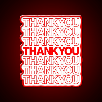 Thank You Led Neon Sign Chinese Food Rgb Color - Shineneon