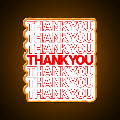 Thank You Led Neon Sign Chinese Food Rgb Color - Shineneon