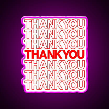 Thank You Led Neon Sign Chinese Food Rgb Color - Shineneon