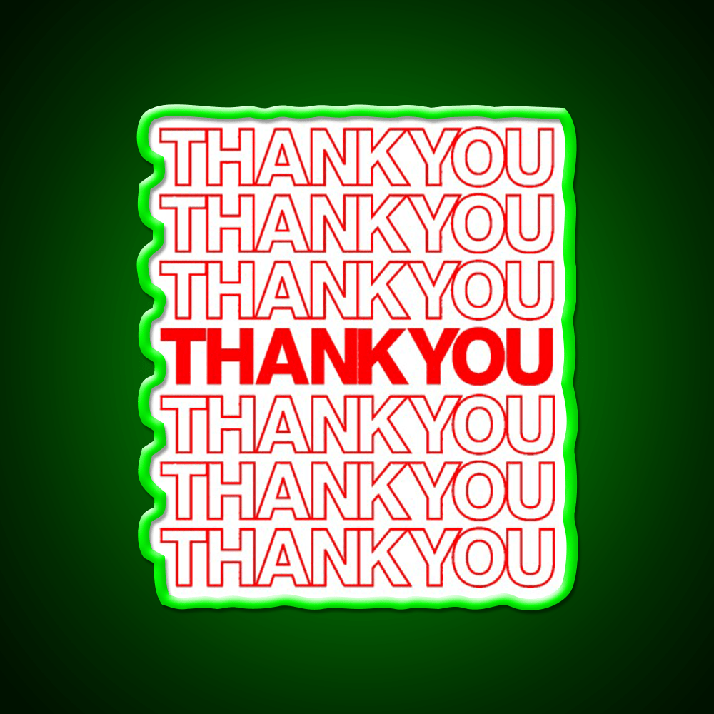 Thank You Led Neon Sign Chinese Food Rgb Color - Shineneon