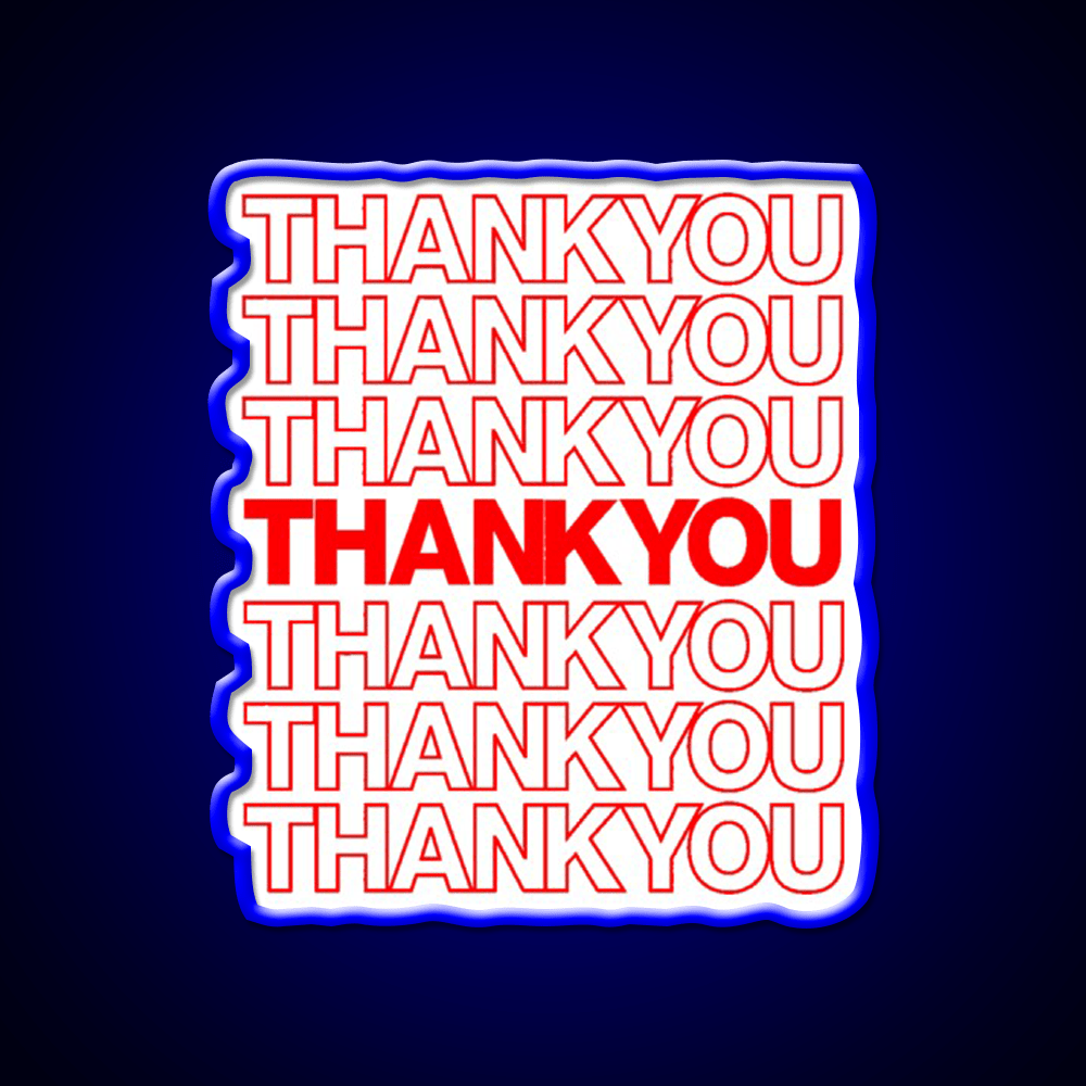 Thank You Led Neon Sign Chinese Food Rgb Color - Shineneon
