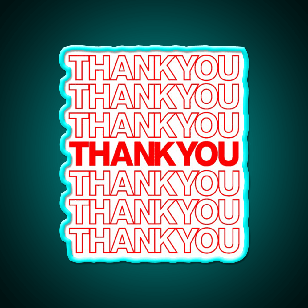 Thank You Led Neon Sign Chinese Food Rgb Color - Shineneon
