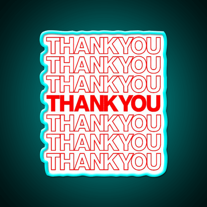 Thank You Led Neon Sign Chinese Food Rgb Color - Shineneon