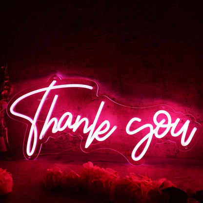 Thank You Red Led Neon Sign - Shineneon