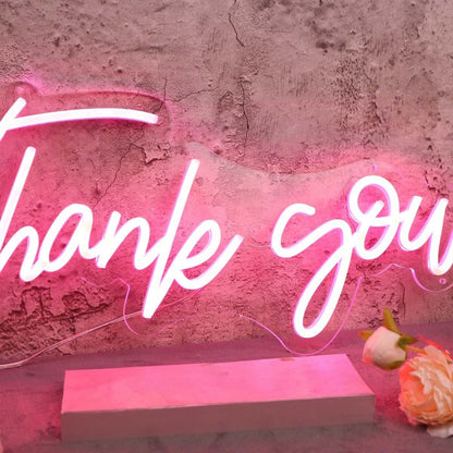 Thank You Red Led Neon Sign - Shineneon