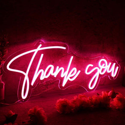 Thank You Red Led Neon Sign - Shineneon