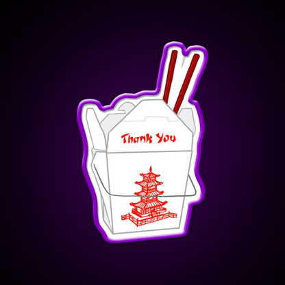 Thank You Take Out Led Neon Sign Chinese Food Rgb Color