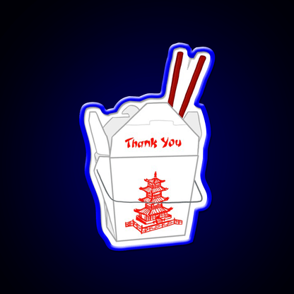 Thank You Take Out Led Neon Sign Chinese Food Rgb Color - Shineneon
