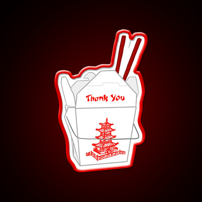 Thank You Take Out Led Neon Sign Chinese Food Rgb Color - Shineneon