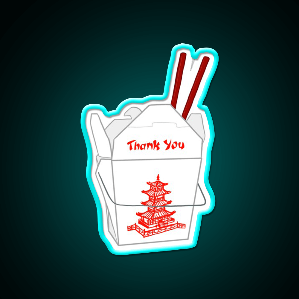 Thank You Take Out Led Neon Sign Chinese Food Rgb Color - Shineneon