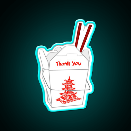 Thank You Take Out Led Neon Sign Chinese Food Rgb Color - Shineneon