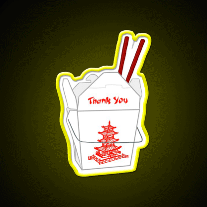 Thank You Take Out Led Neon Sign Chinese Food Rgb Color