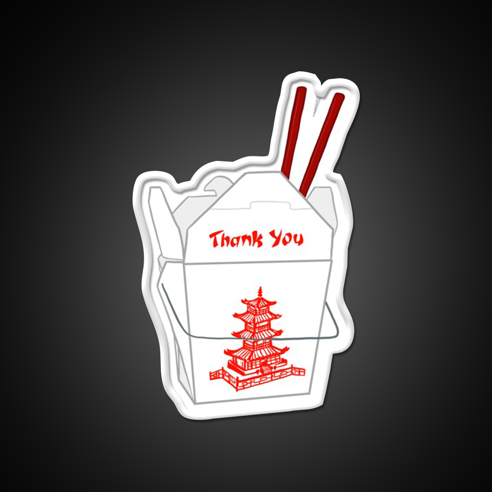 Thank You Take Out Led Neon Sign Chinese Food Rgb Color