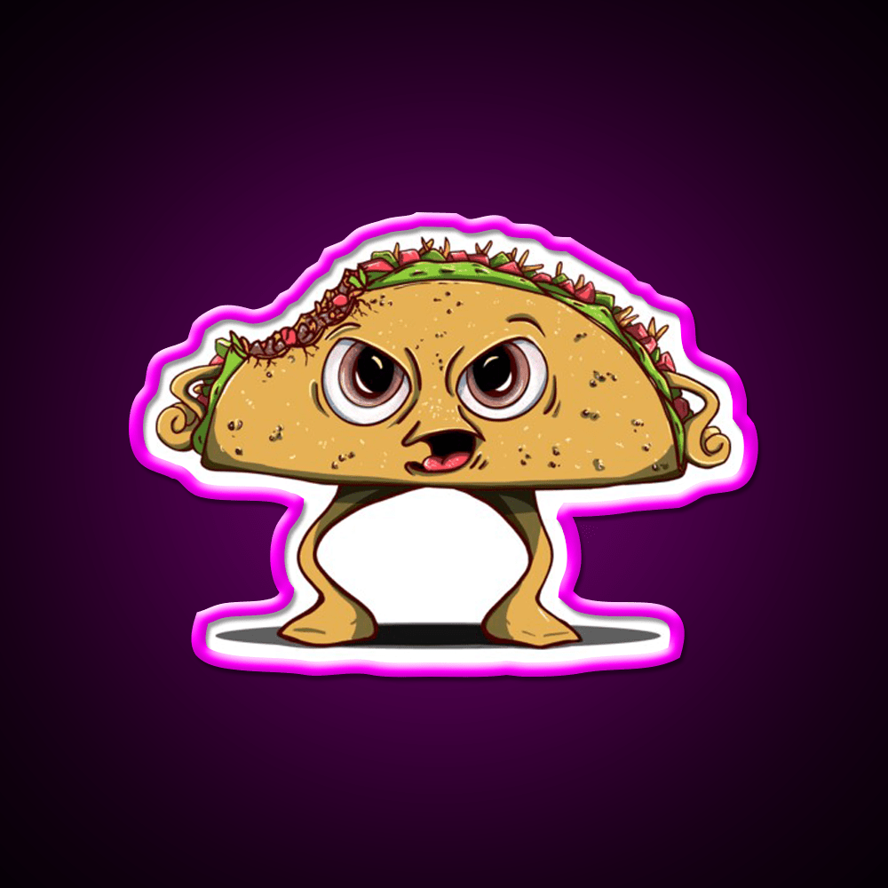 Thats One Angry Taco Led Neon Sign Mexican Food Sign Rgb Color - Shineneon
