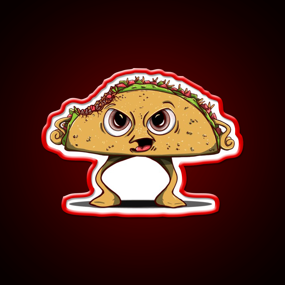 Thats One Angry Taco Led Neon Sign Mexican Food Sign Rgb Color - Shineneon