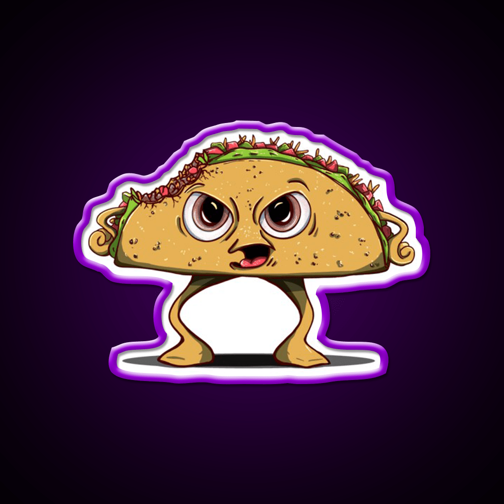 Thats One Angry Taco Led Neon Sign Mexican Food Sign Rgb Color - Shineneon