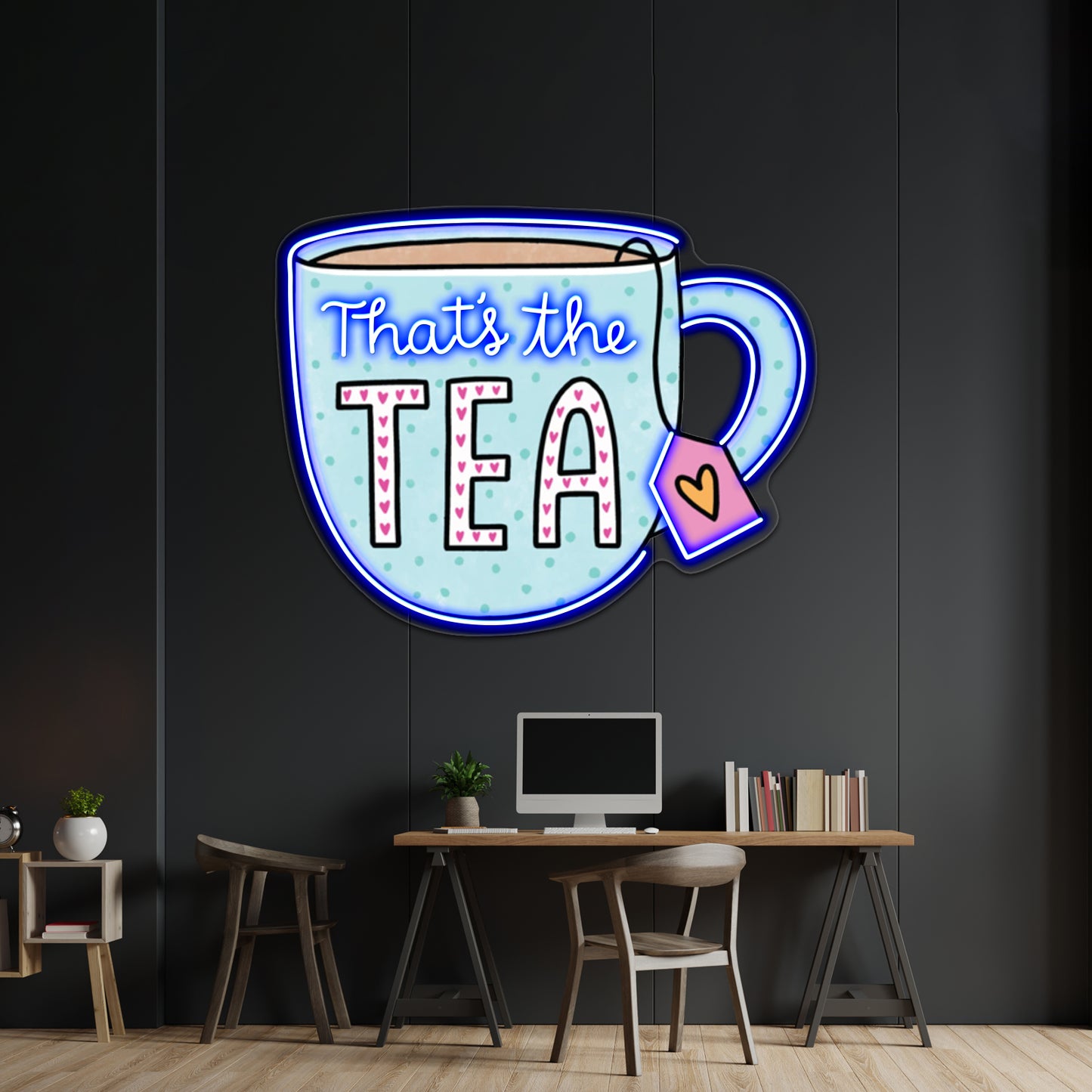 Thats The Tea Blue Led Neon Sign Wall Decor