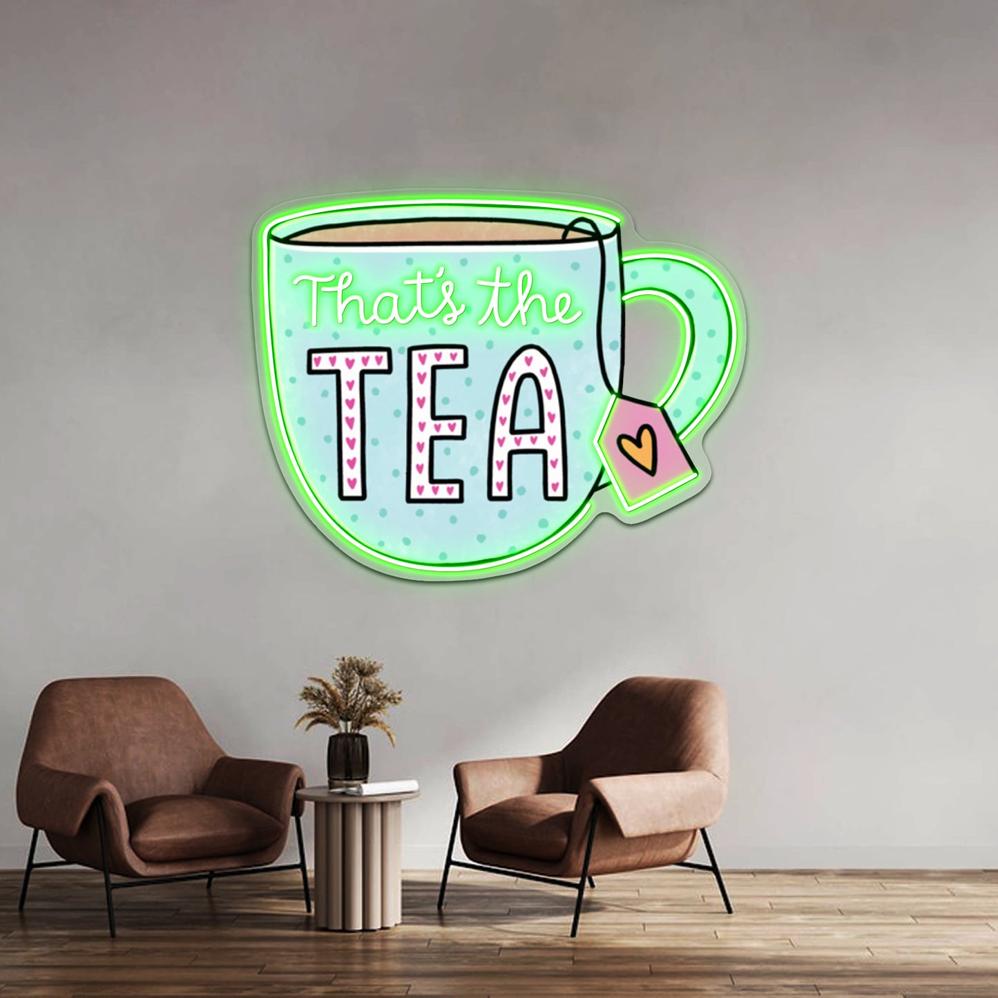 Thats The Tea Blue Led Neon Sign Wall Decor