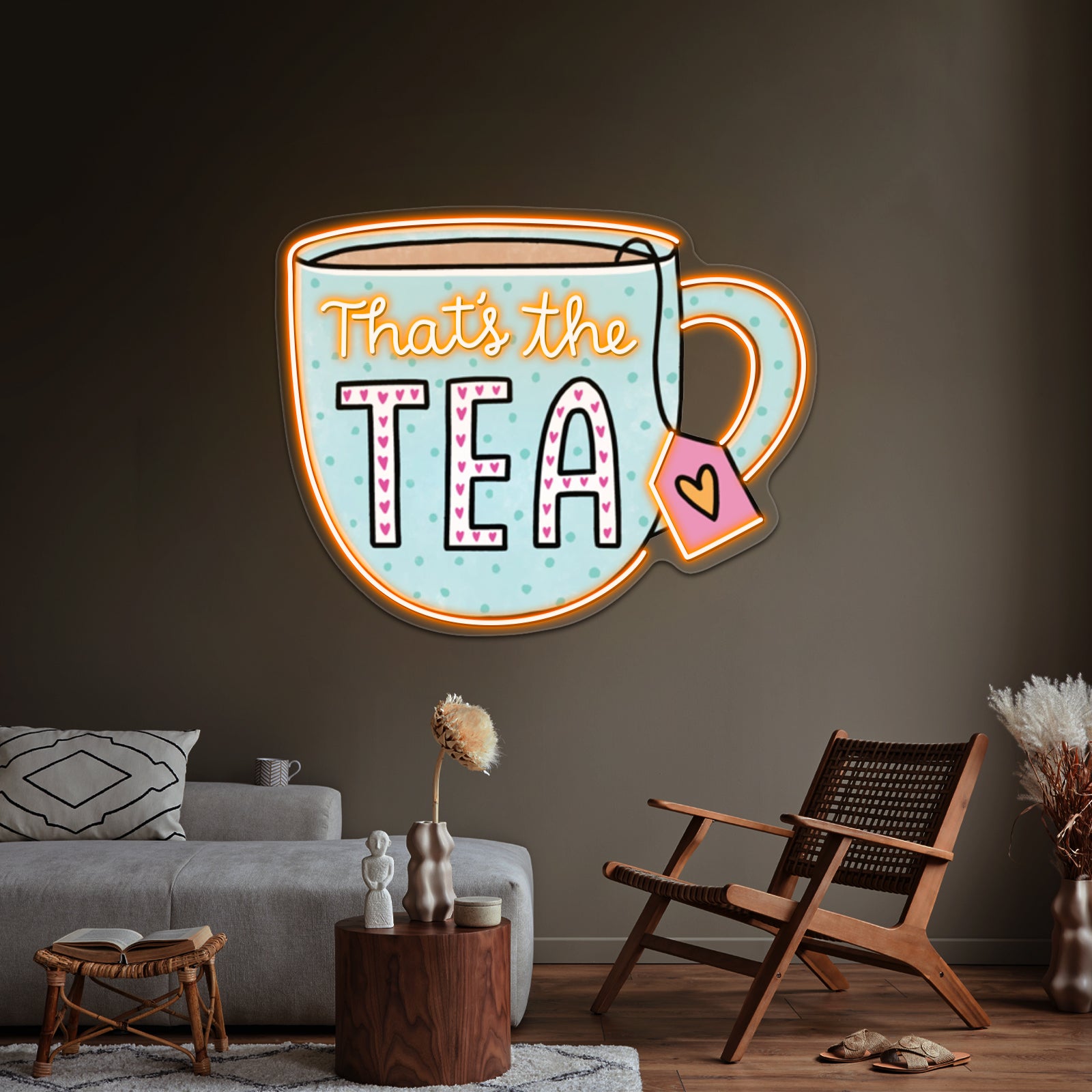 Thats The Tea Blue Led Neon Sign Wall Decor | Shineneon