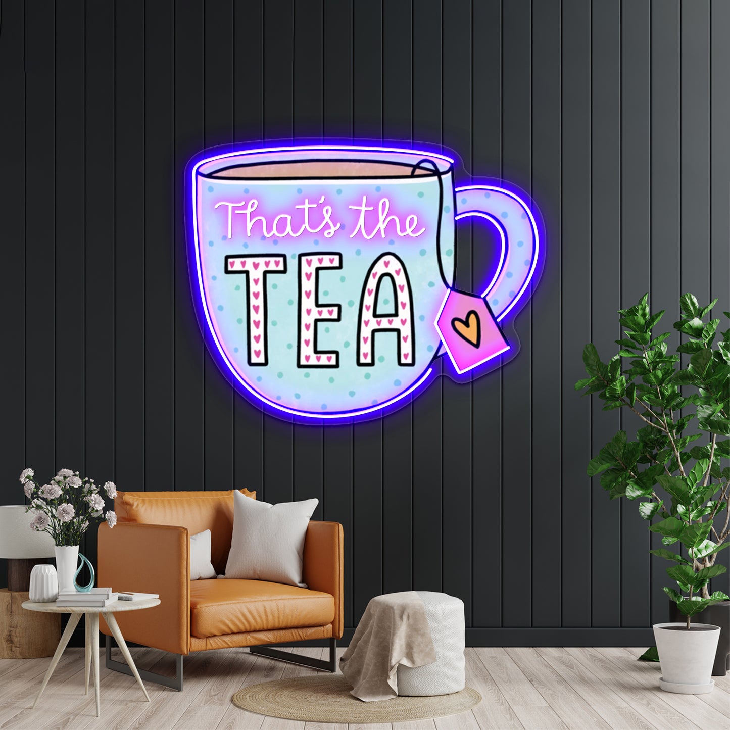 Thats The Tea Blue Led Neon Sign Wall Decor