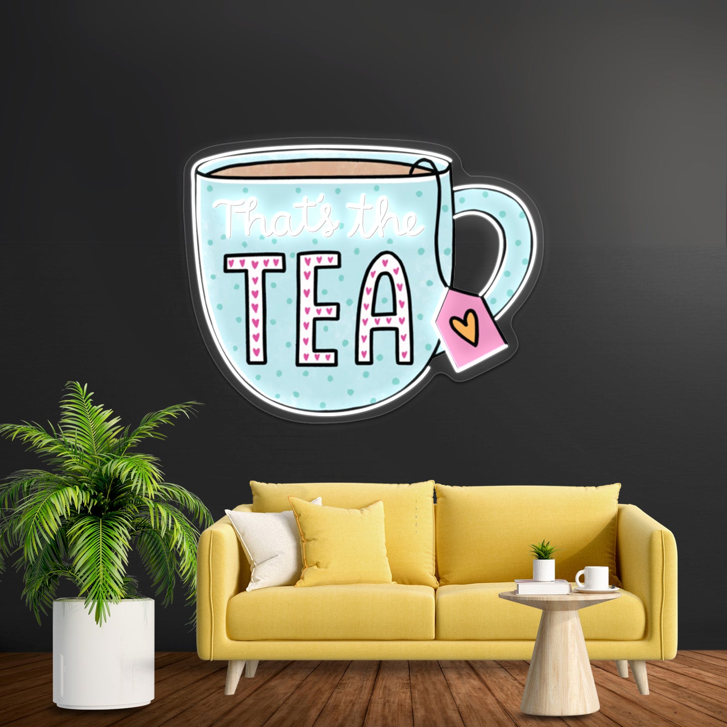 Thats The Tea Blue Led Neon Sign Wall Decor