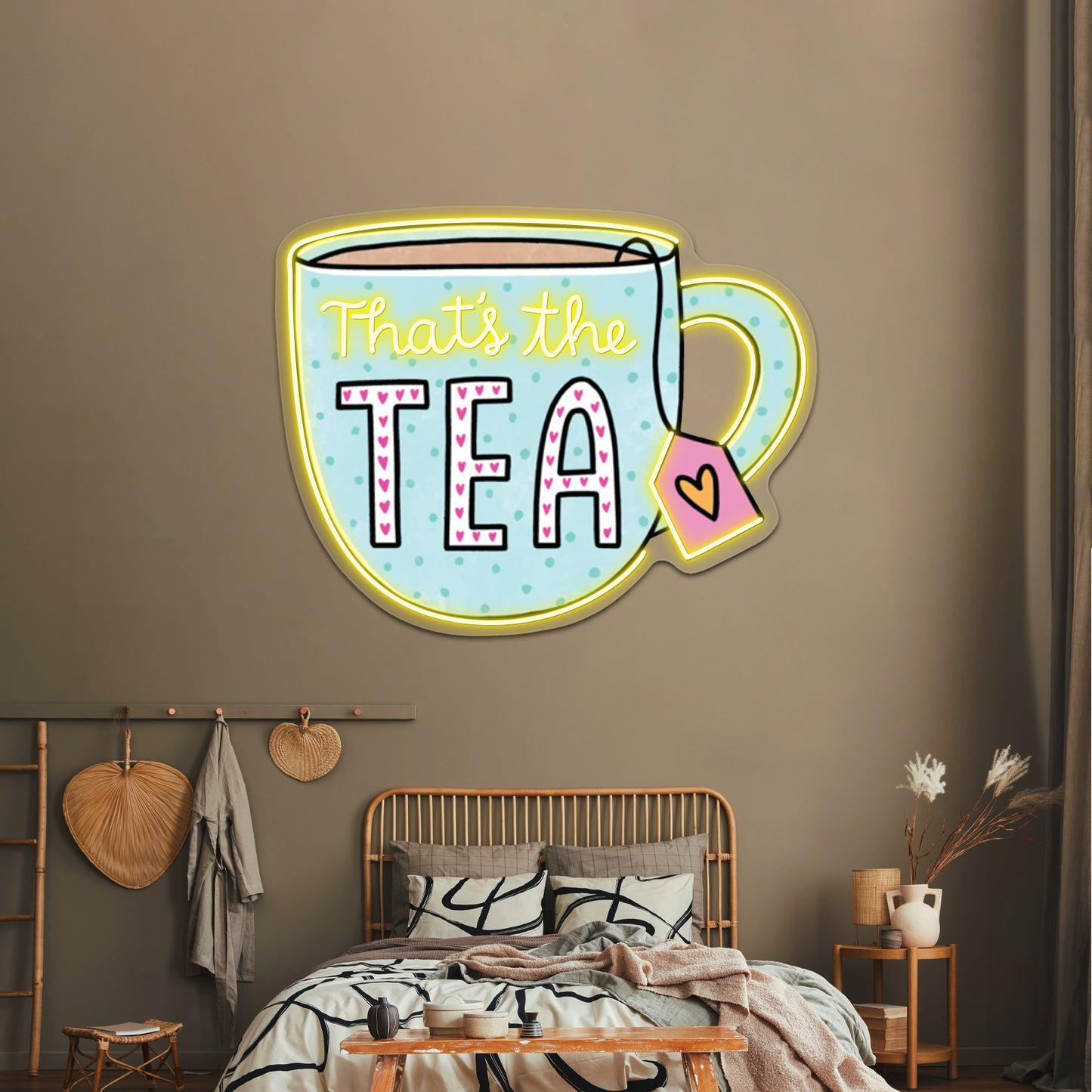 Thats The Tea Blue Led Neon Sign Wall Decor