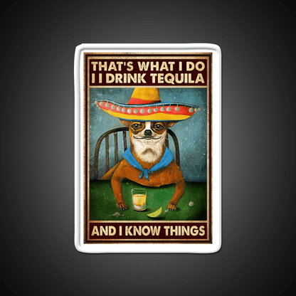 Thats What I Do Drink Tequila And I Know Things Tequila Led Neon Sign Rgb Color - Shineneon
