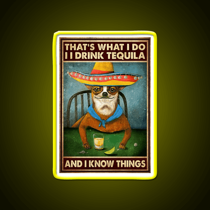 Thats What I Do Drink Tequila And I Know Things Tequila Led Neon Sign Rgb Color - Shineneon