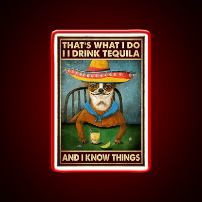 Thats What I Do Drink Tequila And I Know Things Tequila Led Neon Sign Rgb Color - Shineneon