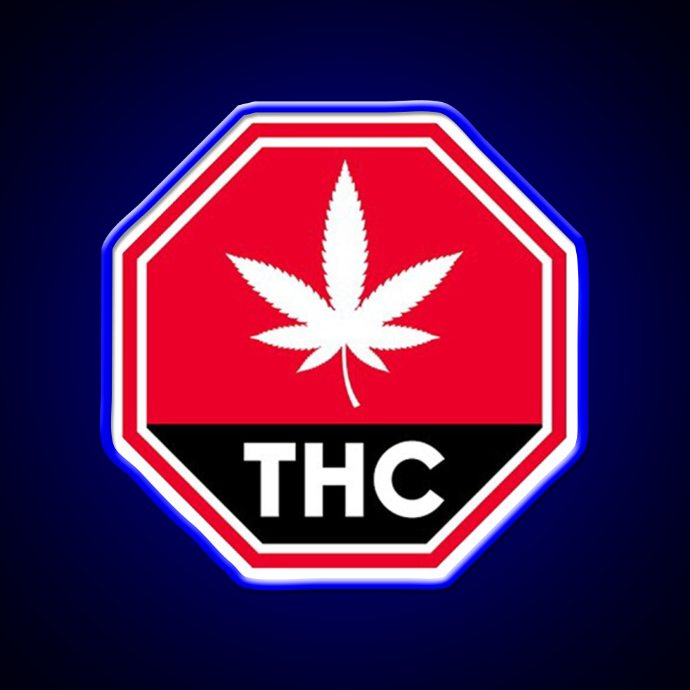 Thc Canada Warning Hemp Inspired Green Leaf Led Neon Sign Rgb Color - LED neon sign view 5