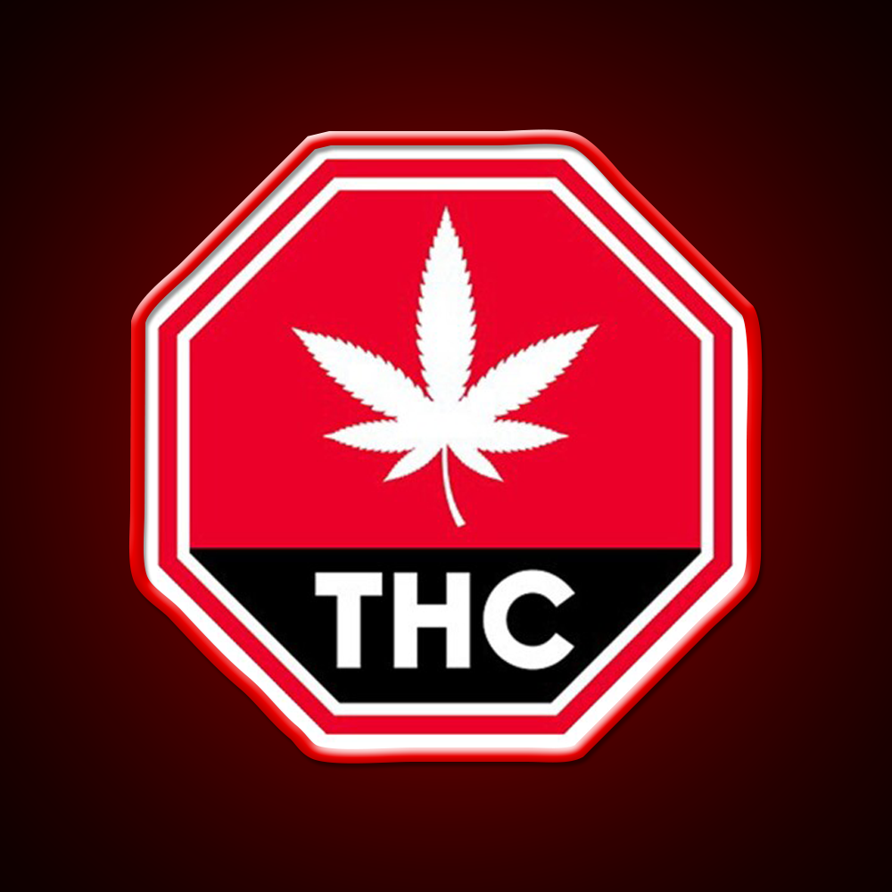 Thc Canada Warning Hemp Inspired Green Leaf Led Neon Sign Rgb Color - LED neon sign view 10