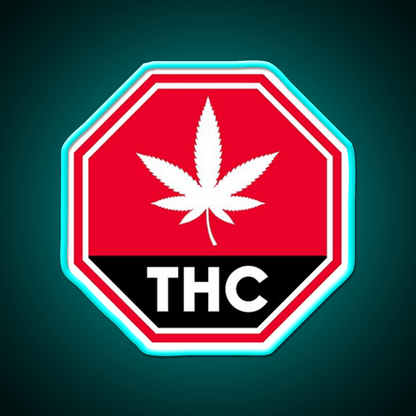 Thc Canada Warning Hemp Inspired Green Leaf Led Neon Sign Rgb Color - Shineneon