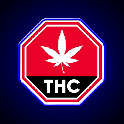 Thc Canada Warning Hemp Inspired Green Leaf Led Neon Sign Rgb Color - Shineneon