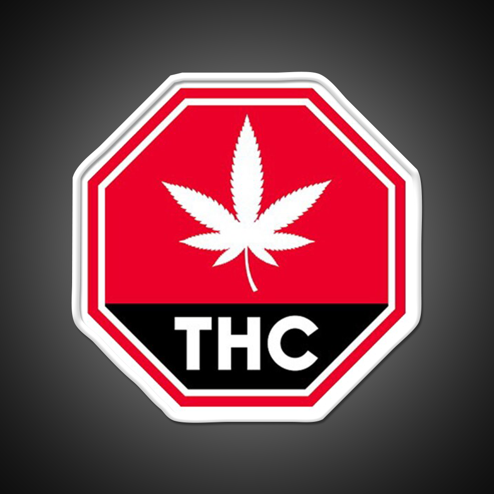 Thc Canada Warning Hemp Inspired Green Leaf Led Neon Sign Rgb Color - LED neon sign view 11