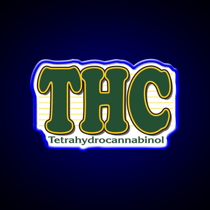 Thc Hemp Inspired Green Leaf Led Neon Sign Rgb Color - LED neon sign view 5