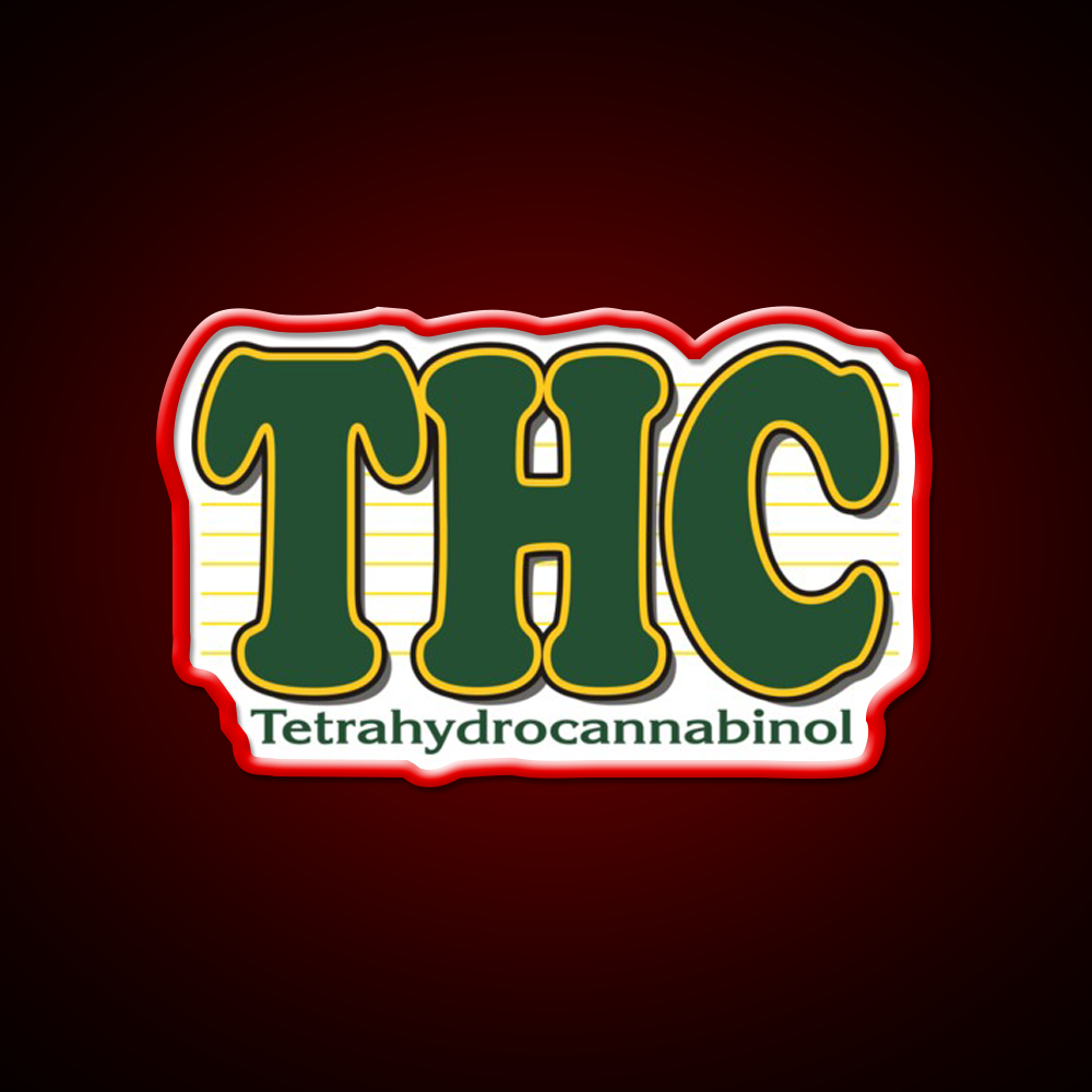 Thc Hemp Inspired Green Leaf Led Neon Sign Rgb Color - LED neon sign view 10