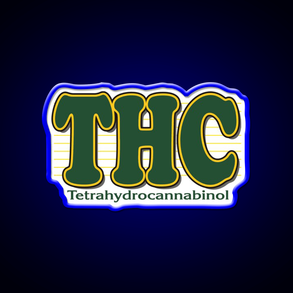 Thc Hemp Inspired Green Leaf Led Neon Sign Rgb Color - Shineneon