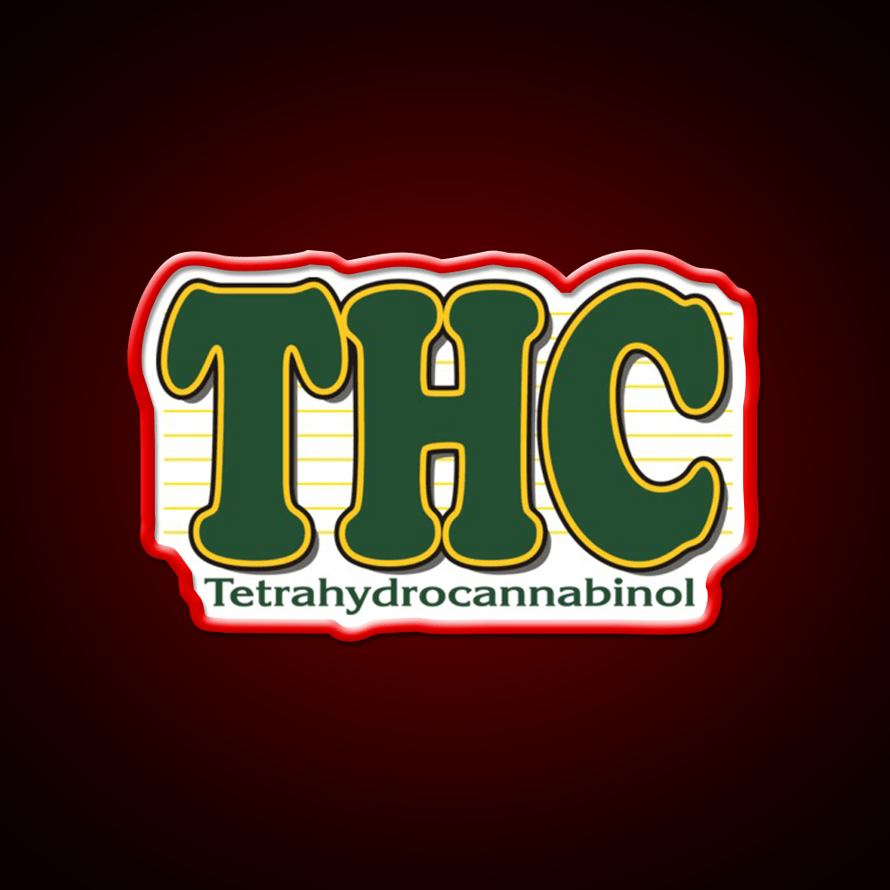 Thc Hemp Inspired Green Leaf Led Neon Sign Rgb Color - Shineneon