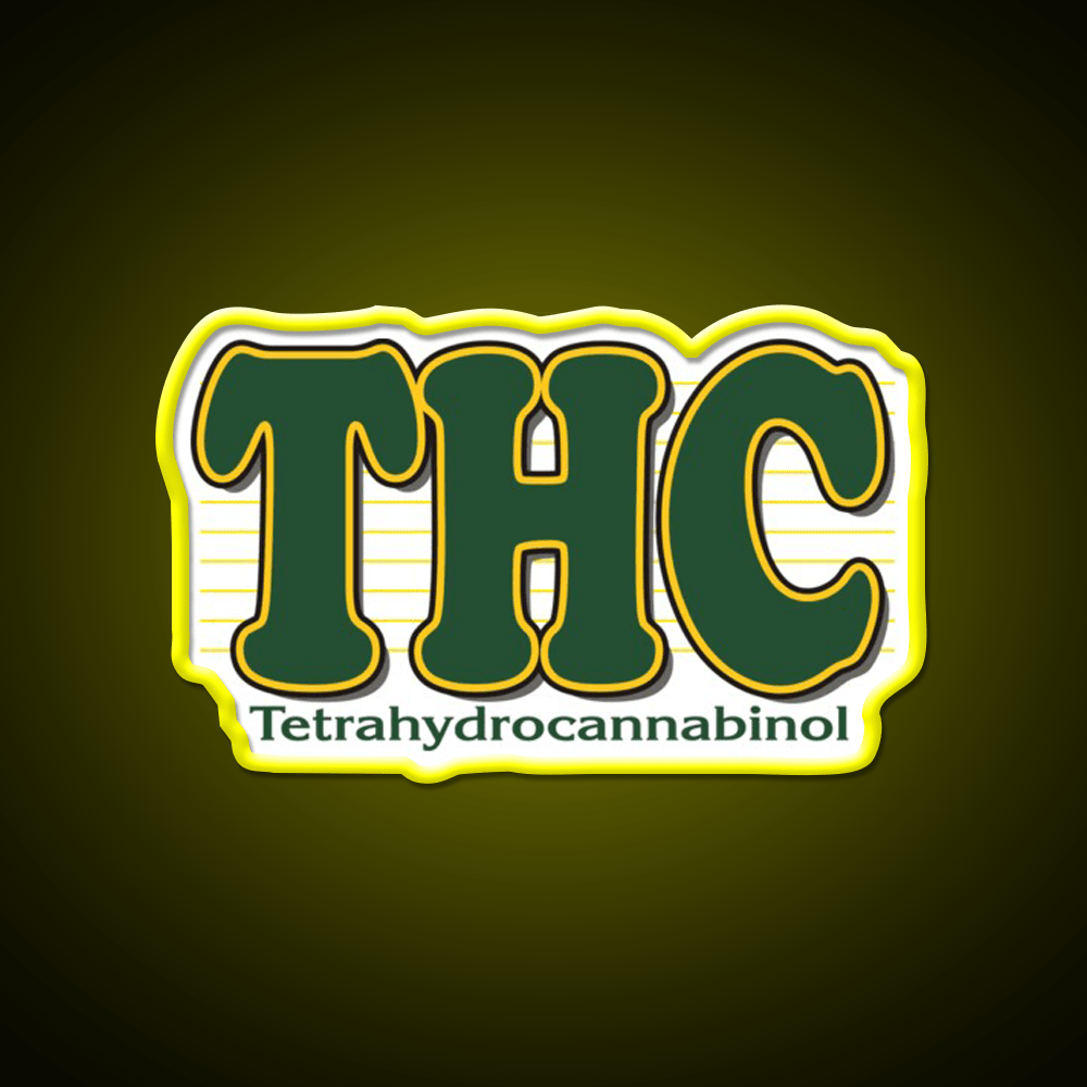 Thc Hemp Inspired Green Leaf Led Neon Sign Rgb Color - Shineneon